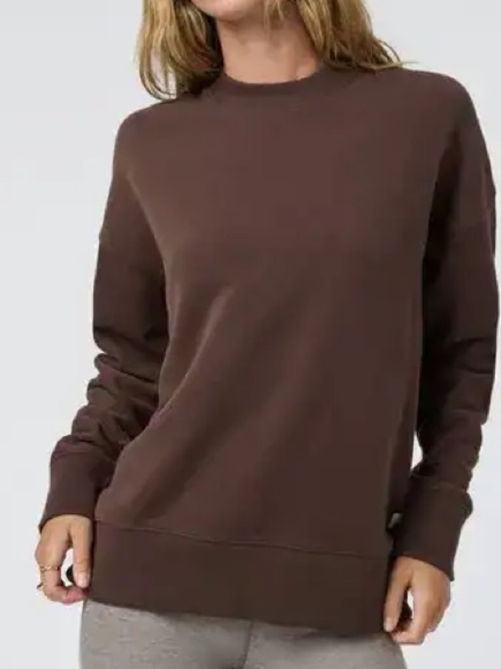 Vuori Sedona Weekender Crew in brown, size M